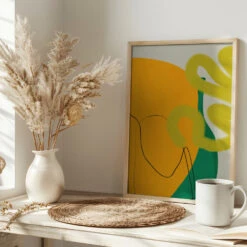 Painted Lines10 Kopie - Stretched Canvas, Poster Or Fine Art Print(Painted Lines10 Kopie Stretched Canvas Poster Or Fine Art Print) -Heart Wall Art Store pictufy interior bright scandi tea cup ratio 2x3 2553061