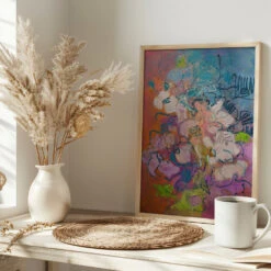 Archipelago - Stretched Canvas, Poster Or Fine Art Print(Df839archipelago Stretched Canvas Poster Or Fine Art Print) -Heart Wall Art Store pictufy interior bright scandi tea cup ratio 2x3 2571014