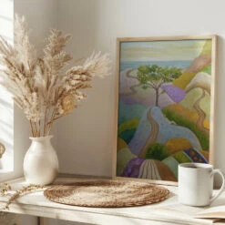 Murmur Of Sea And Birds - Stretched Canvas, Poster Or Fine Art Print(Murmur Of Sea And Birds Stretched Canvas Poster Or Fine Art Print) -Heart Wall Art Store pictufy interior bright scandi tea cup ratio 2x3 2571612