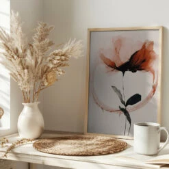 Halo Flowers No 7 - Stretched Canvas, Poster Or Fine Art Print(Halo Flowers No 7 Stretched Canvas Poster Or Fine Art Print) -Heart Wall Art Store pictufy interior bright scandi tea cup ratio 2x3 2591042