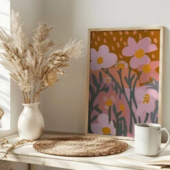 Pastel Flower Impression No 7 - Stretched Canvas, Poster Or Fine Art Print(Pastel Flower Impression No 7 Stretched Canvas Poster Or Fine Art Print) -Heart Wall Art Store pictufy interior bright scandi tea cup ratio 2x3 2591433