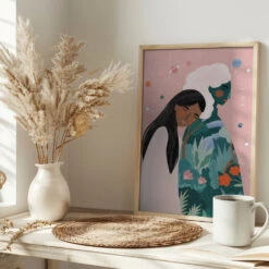 Reconnect - Stretched Canvas, Poster Or Fine Art Print(Reconnect Stretched Canvas Poster Or Fine Art Print) -Heart Wall Art Store pictufy interior bright scandi tea cup ratio 2x3 2656929