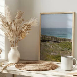Coastal Walk - Stretched Canvas, Poster Or Fine Art Print(Coastal Walk Stretched Canvas Poster Or Fine Art Print) -Heart Wall Art Store pictufy interior bright scandi tea cup ratio 2x3 2711026