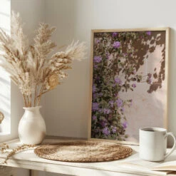 Lilac Summer - Stretched Canvas, Poster Or Fine Art Print(Lilac Summer Stretched Canvas Poster Or Fine Art Print) -Heart Wall Art Store pictufy interior bright scandi tea cup ratio 2x3 2711091