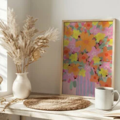 Neon Bouquet - Stretched Canvas, Poster Or Fine Art Print(Neon Bouquet Stretched Canvas Poster Or Fine Art Print) 16 Neon Bouquet - Stretched Canvas, Poster Or Fine Art Print(Neon Bouquet Stretched Canvas Poster Or Fine Art Print) -Heart Wall Art Store pictufy interior bright scandi tea cup ratio 2x3 2722163