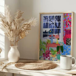 Rafaela Mascaro's Print Number 108 Winter View - Stretched Canvas, Poster Or Fine Art Print(9933x14043 Din 108 Winter View Stretched Canvas Poster Or Fine Art Print) -Heart Wall Art Store pictufy interior bright scandi tea cup ratio 2x3 2771865