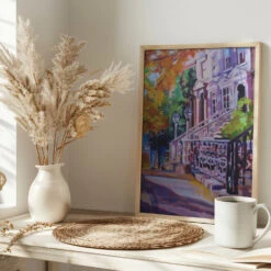 Autumn Stroll - Stretched Canvas, Poster Or Fine Art Print(Autumn Stroll Stretched Canvas Poster Or Fine Art Print) -Heart Wall Art Store pictufy interior bright scandi tea cup ratio 2x3 2786430