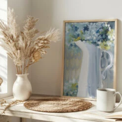 Smoky Bouquet - Stretched Canvas, Poster Or Fine Art Print(Smoky Bouquet Stretched Canvas Poster Or Fine Art Print) -Heart Wall Art Store pictufy interior bright scandi tea cup ratio 2x3 2787403