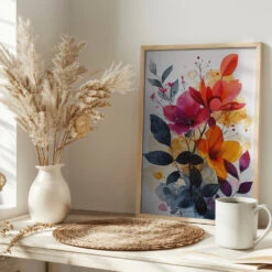 Minimal Calms 39 - Stretched Canvas, Poster Or Fine Art Print(Minimal Calms 39 Stretched Canvas Poster Or Fine Art Print) -Heart Wall Art Store pictufy interior bright scandi tea cup ratio 2x3 2794652