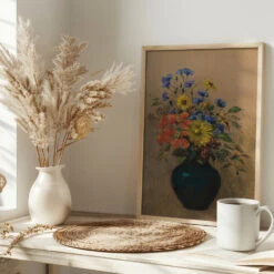 Wildflowers - Stretched Canvas, Poster Or Fine Art Print(Wildflowers Stretched Canvas Poster Or Fine Art Print 1) -Heart Wall Art Store pictufy interior bright scandi tea cup ratio 2x3 2835336