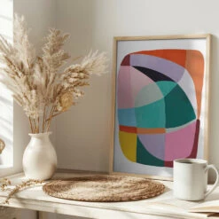 Happiness 02 - Stretched Canvas, Poster Or Fine Art Print(Happiness 02 Stretched Canvas Poster Or Fine Art Print) -Heart Wall Art Store pictufy interior bright scandi tea cup ratio 2x3 2835663