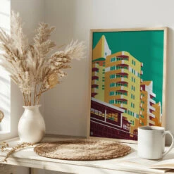 Berlin Kreuzberg - Stretched Canvas, Poster Or Fine Art Print(Berlin Kreuzberg Stretched Canvas Poster Or Fine Art Print) -Heart Wall Art Store pictufy interior bright scandi tea cup ratio 2x3 2844140