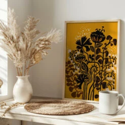 Stockholm Garden Autumn Day - Stretched Canvas, Poster Or Fine Art Print(Stockholm Garden Autumn Day Stretched Canvas Poster Or Fine Art Print) -Heart Wall Art Store pictufy interior bright scandi tea cup ratio 2x3 2858424