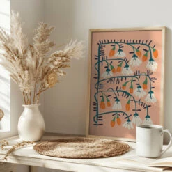 Matisse Expression Purity Peach Fuzz - Stretched Canvas, Poster Or Fine Art Print(Matisse Expression Purity Peach Fuzz Stretched Canvas Poster Or Fine Art Print) -Heart Wall Art Store pictufy interior bright scandi tea cup ratio 2x3 2858531