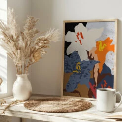 Abstract Lilies Close Up - Stretched Canvas, Poster Or Fine Art Print(Abstract Lilies Close Up Stretched Canvas Poster Or Fine Art Print) -Heart Wall Art Store pictufy interior bright scandi tea cup ratio 2x3 2859540