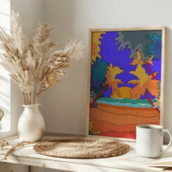 Sands And Waves - Stretched Canvas, Poster Or Fine Art Print(Sands And Waves Stretched Canvas Poster Or Fine Art Print) -Heart Wall Art Store pictufy interior bright scandi tea cup ratio 2x3 2860285