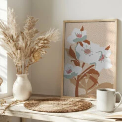 Wild Garden Helleborejpg - Stretched Canvas, Poster Or Fine Art Print(Wild Garden Helleborejpg Stretched Canvas Poster Or Fine Art Print) -Heart Wall Art Store pictufy interior bright scandi tea cup ratio 2x3 2866556