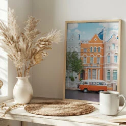 Notting Hill Vibes - Stretched Canvas, Poster Or Fine Art Print(Notting Hill Vibes Stretched Canvas Poster Or Fine Art Print) -Heart Wall Art Store pictufy interior bright scandi tea cup ratio 2x3 2893339