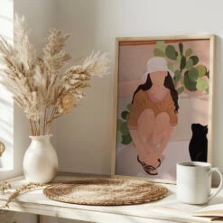 Quiet Afternoon - Stretched Canvas, Poster Or Fine Art Print(Quiet Afternoon Stretched Canvas Poster Or Fine Art Print) -Heart Wall Art Store pictufy interior bright scandi tea cup ratio 2x3 2955442