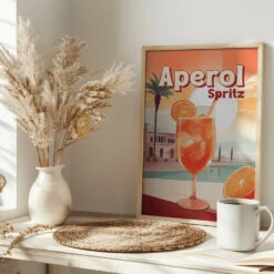 Aperol Spritz Tropical - Stretched Canvas, Poster Or Fine Art Print(Aperol Spritz Tropical Stretched Canvas Poster Or Fine Art Print) -Heart Wall Art Store pictufy interior bright scandi tea cup ratio 2x3 2977781