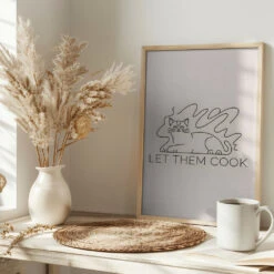 Let Them Cook - Stretched Canvas, Poster Or Fine Art Print(Let Them Cook Stretched Canvas Poster Or Fine Art Print) 16 Let Them Cook - Stretched Canvas, Poster Or Fine Art Print(Let Them Cook Stretched Canvas Poster Or Fine Art Print) -Heart Wall Art Store pictufy interior bright scandi tea cup ratio 2x3 3046022