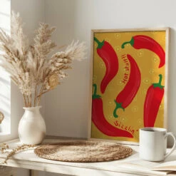 Red Hot Chili Peppers - Stretched Canvas, Poster Or Fine Art Print(Red Hot Chili Peppers Stretched Canvas Poster Or Fine Art Print) -Heart Wall Art Store pictufy interior bright scandi tea cup ratio 2x3 3091297