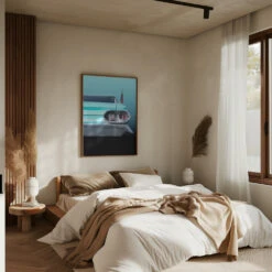 US Classic Car 1961 Sedan Deville - Stretched Canvas, Poster Or Fine Art Print(Us Classic Car 1961 Sedan Deville Stretched Canvas Poster Or Fine Art Print) -Heart Wall Art Store pictufy interior brown bedroom ratio 5x7 1960482