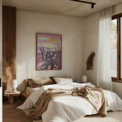 In The Morning Sun - Stretched Canvas, Poster Or Fine Art Print(In The Morning Sun Stretched Canvas Poster Or Fine Art Print) -Heart Wall Art Store pictufy interior brown bedroom ratio 5x7 2459373