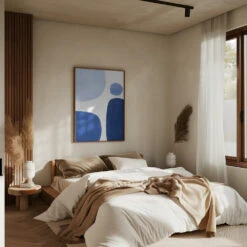 Blue Geometric Flow - Stretched Canvas, Poster Or Fine Art Print(Blue Geometric Flow Stretched Canvas Poster Or Fine Art Print) 19 Blue Geometric Flow - Stretched Canvas, Poster Or Fine Art Print(Blue Geometric Flow Stretched Canvas Poster Or Fine Art Print) -Heart Wall Art Store pictufy interior brown bedroom ratio 5x7 2551462