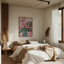 Leaves More 6 Kopie - Stretched Canvas, Poster Or Fine Art Print(Leaves More 6 Kopie Stretched Canvas Poster Or Fine Art Print) -Heart Wall Art Store pictufy interior brown bedroom ratio 5x7 2552903