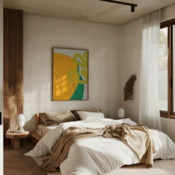 Painted Lines10 Kopie - Stretched Canvas, Poster Or Fine Art Print(Painted Lines10 Kopie Stretched Canvas Poster Or Fine Art Print) -Heart Wall Art Store pictufy interior brown bedroom ratio 5x7 2553061