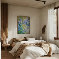 Vivid Colors And Delicate Petals - Stretched Canvas, Poster Or Fine Art Print(Vivid Colors And Delicate Petals Stretched Canvas Poster Or Fine Art Print) -Heart Wall Art Store pictufy interior brown bedroom ratio 5x7 2570658