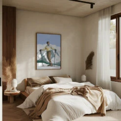 Skier Enjoying The View - Stretched Canvas, Poster Or Fine Art Print(Skier Enjoying The View Stretched Canvas Poster Or Fine Art Print) 19 Skier Enjoying The View - Stretched Canvas, Poster Or Fine Art Print(Skier Enjoying The View Stretched Canvas Poster Or Fine Art Print) -Heart Wall Art Store pictufy interior brown bedroom ratio 5x7 2636990