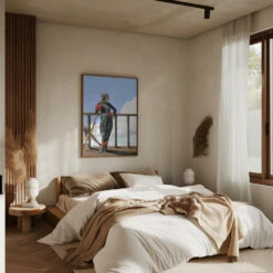 Skier With Red Gloves - Stretched Canvas, Poster Or Fine Art Print(Skier With Red Gloves Stretched Canvas Poster Or Fine Art Print) -Heart Wall Art Store pictufy interior brown bedroom ratio 5x7 2654305