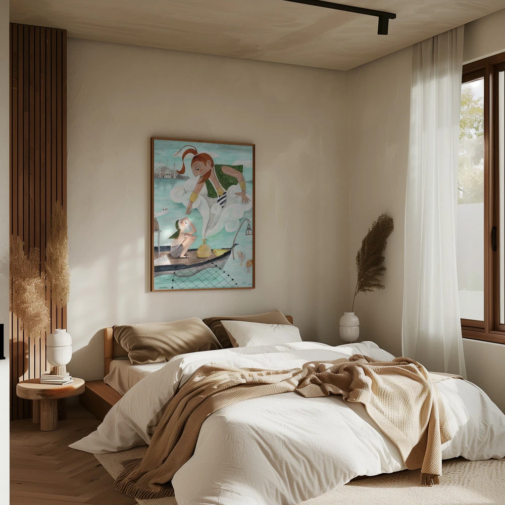 The Fisherman And The Jinni - Stretched Canvas, Poster Or Fine Art Print(The Fisherman And The Jinni Stretched Canvas Poster Or Fine Art Print) 8 The Fisherman And The Jinni - Stretched Canvas, Poster Or Fine Art Print(The Fisherman And The Jinni Stretched Canvas Poster Or Fine Art Print) - Image 8