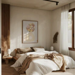 Some Velvet Morning #01 - Stretched Canvas, Poster Or Fine Art Print(Some Velvet Morning 01 Stretched Canvas Poster Or Fine Art Print) -Heart Wall Art Store pictufy interior brown bedroom ratio 5x7 2703043
