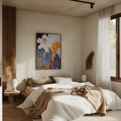 Abstract Lilies Close Up - Stretched Canvas, Poster Or Fine Art Print(Abstract Lilies Close Up Stretched Canvas Poster Or Fine Art Print) -Heart Wall Art Store pictufy interior brown bedroom ratio 5x7 2859540