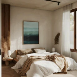 Shades Of Green - Stretched Canvas, Poster Or Fine Art Print(Shades Of Green Stretched Canvas Poster Or Fine Art Print) -Heart Wall Art Store pictufy interior brown bedroom ratio 5x7 2865972