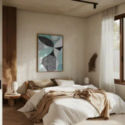 Geometric Shapes And Intricate Patterns - Stretched Canvas, Poster Or Fine Art Print(Geometric Shapes And Intricate Patterns Stretched Canvas Poster Or Fine Art Print) -Heart Wall Art Store pictufy interior brown bedroom ratio 5x7 3145704