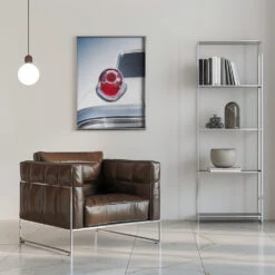 US Classic Car 1962 Monterey Taillight - Stretched Canvas, Poster Or Fine Art Print(Us Classic Car 1962 Monterey Taillight Stretched Canvas Poster Or Fine Art Print) -Heart Wall Art Store pictufy interior chrome armchair ratio 5x7 1832559