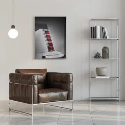 US Classic Car Continental Abstract 1977 - Stretched Canvas, Poster Or Fine Art Print(Us Classic Car Continental Abstract 1977 Stretched Canvas Poster Or Fine Art Print) -Heart Wall Art Store pictufy interior chrome armchair ratio 5x7 2196690