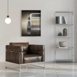 American Classic Car Coupe Deville 1964 - Stretched Canvas, Poster Or Fine Art Print(American Classic Car Coupe Deville 1964 Stretched Canvas Poster Or Fine Art Print) -Heart Wall Art Store pictufy interior chrome armchair ratio 5x7 2296614