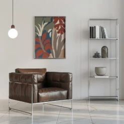 Botanical Impression No 1 - Stretched Canvas, Poster Or Fine Art Print(Botanical Impression No 1 Stretched Canvas Poster Or Fine Art Print) -Heart Wall Art Store pictufy interior chrome armchair ratio 5x7 2506402