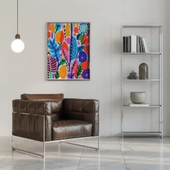 Summer Time No 2 - Stretched Canvas, Poster Or Fine Art Print(Summer Time No 2 Stretched Canvas Poster Or Fine Art Print) -Heart Wall Art Store pictufy interior chrome armchair ratio 5x7 2550080