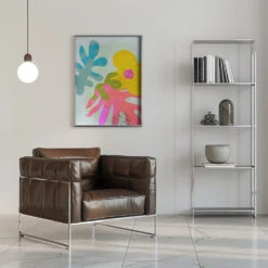 Pastel Cut Out Matisse - Stretched Canvas, Poster Or Fine Art Print(Pastel Cut Out Matisse Stretched Canvas Poster Or Fine Art Print) -Heart Wall Art Store pictufy interior chrome armchair ratio 5x7 2552761