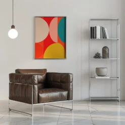 Mid Century Pastel 13 - Stretched Canvas, Poster Or Fine Art Print(Mid Century Pastel 13 Stretched Canvas Poster Or Fine Art Print) 21 Mid Century Pastel 13 - Stretched Canvas, Poster Or Fine Art Print(Mid Century Pastel 13 Stretched Canvas Poster Or Fine Art Print) -Heart Wall Art Store pictufy interior chrome armchair ratio 5x7 2552878