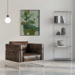 Leaves More 12 - Stretched Canvas, Poster Or Fine Art Print(Leaves More 12 Stretched Canvas Poster Or Fine Art Print) -Heart Wall Art Store pictufy interior chrome armchair ratio 5x7 2552898