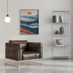Abstract Landscape With Layered Waves - Stretched Canvas, Poster Or Fine Art Print(Abstract Landscape With Layered Waves Stretched Canvas Poster Or Fine Art Print) 21 Abstract Landscape With Layered Waves - Stretched Canvas, Poster Or Fine Art Print(Abstract Landscape With Layered Waves Stretched Canvas Poster Or Fine Art Print) -Heart Wall Art Store pictufy interior chrome armchair ratio 5x7 2553298