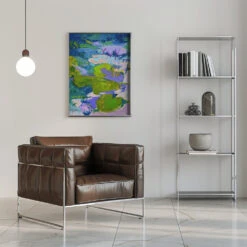 Vibrant Tranquility - Stretched Canvas, Poster Or Fine Art Print(Vibrant Tranquility Stretched Canvas Poster Or Fine Art Print) -Heart Wall Art Store pictufy interior chrome armchair ratio 5x7 2570677