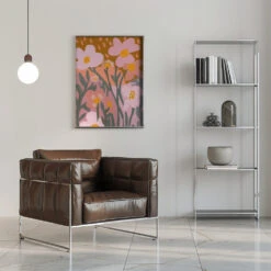 Pastel Flower Impression No 7 - Stretched Canvas, Poster Or Fine Art Print(Pastel Flower Impression No 7 Stretched Canvas Poster Or Fine Art Print) -Heart Wall Art Store pictufy interior chrome armchair ratio 5x7 2591433